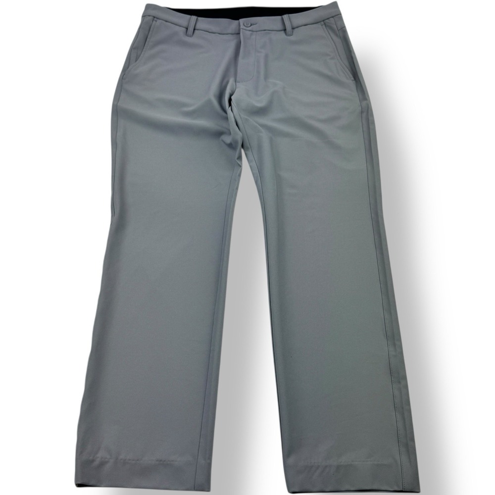 FootJoy Stone‎ Blue Flat Front Chino Pants Polyester Spandex Men's Size 35x31